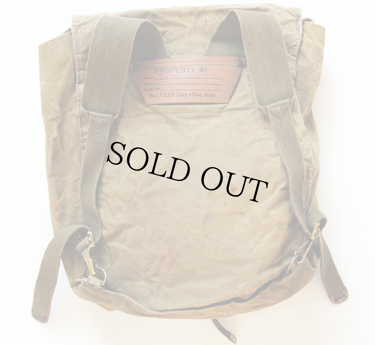 画像2: 50s BSA ボーイスカウト DIAMOND BRAND Day Hike Bag キャンバスバッグ カーキ (2)
