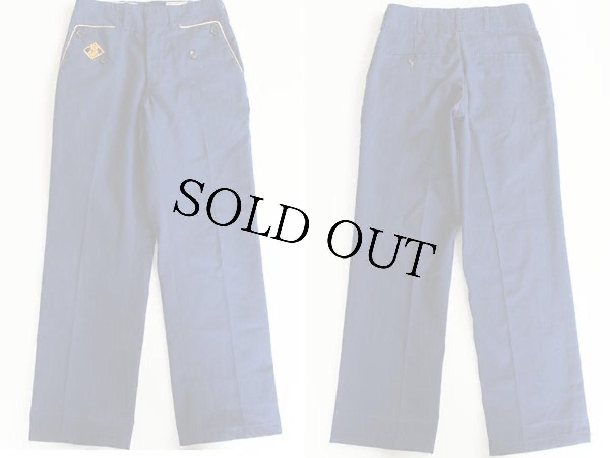 画像2: 70s BSA ボーイスカウト パッチ付き カブスカウトパンツ 紺 w22 (2)