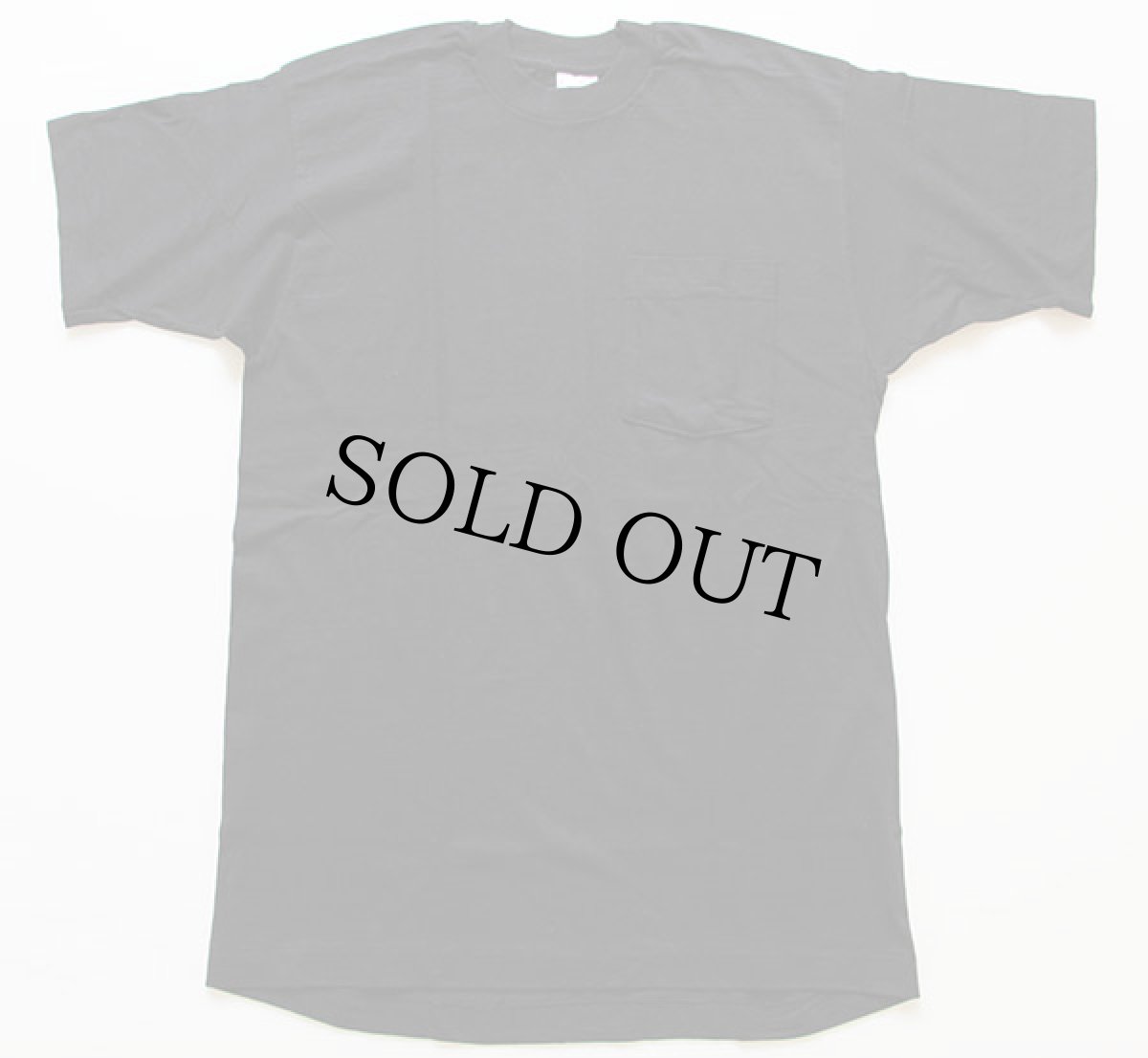 画像2: デッドストック★90s USA製 BVD 無地 コットン ポケットTシャツ 黒 L (2)