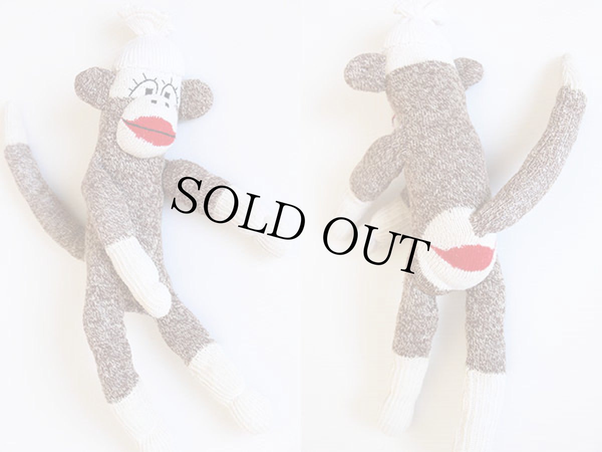 画像2: ハンドメイド ソックモンキー★ぬいぐるみ (2)