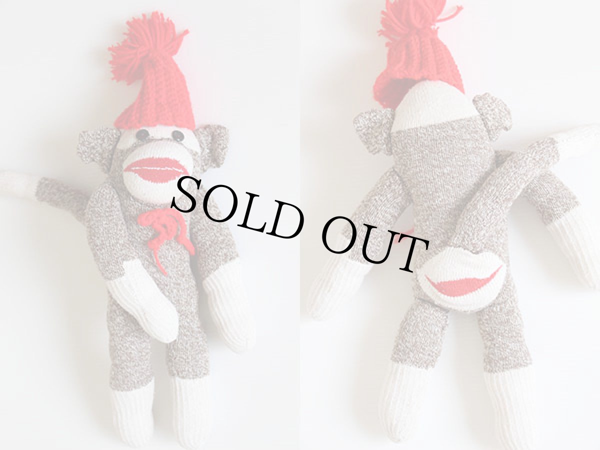 画像2: ハンドメイド ソックモンキー★ぬいぐるみ (2)