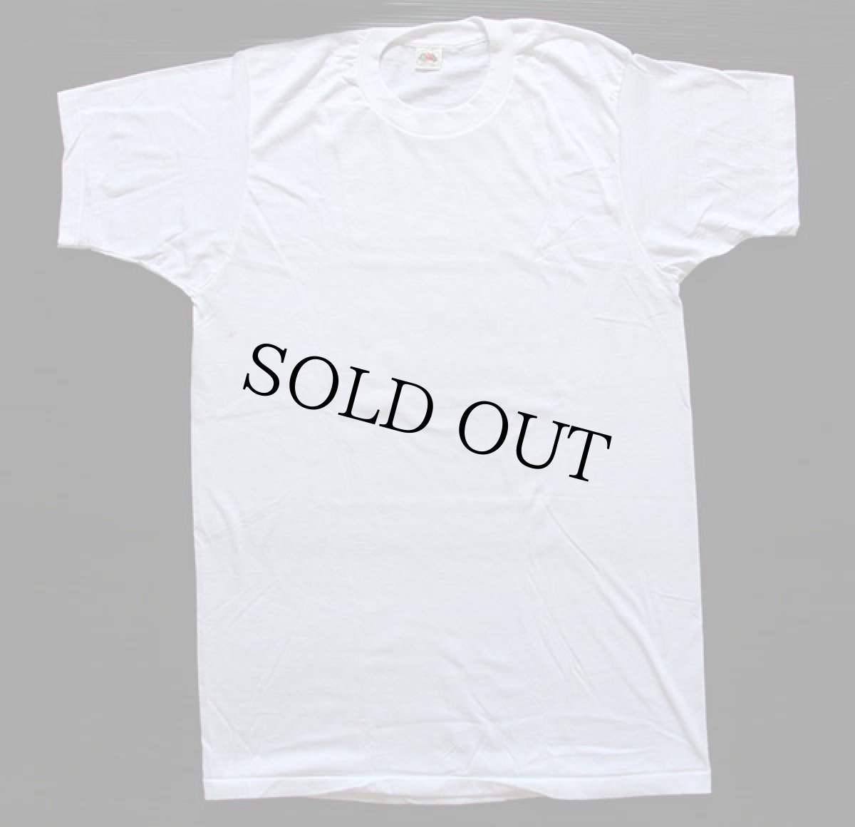 画像2: デッドストック★70s USA製 FRUIT OF THE LOOM 無地 Tシャツ 白 L (2)