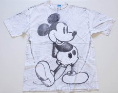 画像2: 80s USA製 Disney ミッキー マウス オールオーバープリント コットンTシャツ 特大 (2)