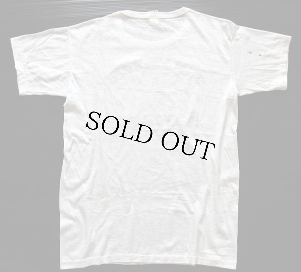 画像3: 50s Cardean JONESBORO HIGH 染み込みプリント コットンTシャツ 白 L (3)