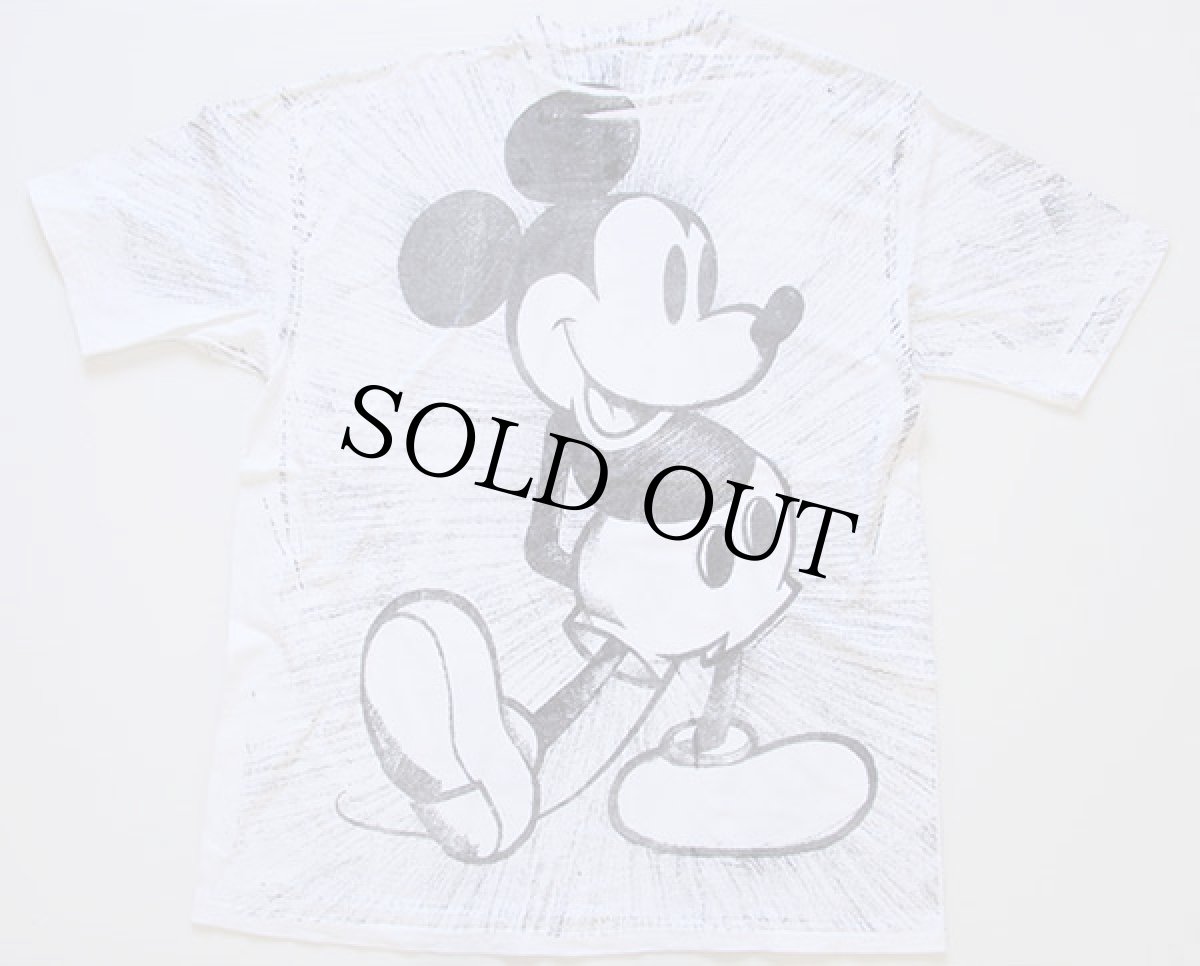 画像3: 80s USA製 Disney ミッキー マウス オールオーバープリント コットンTシャツ 特大 (3)