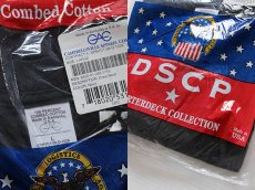 画像3: デッドストック★00s USA製 米軍 CAC 無地 コットンTシャツ 紺 L★DSCP (3)