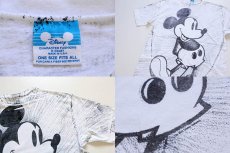 画像4: 80s USA製 Disney ミッキー マウス オールオーバープリント コットンTシャツ 特大 (4)