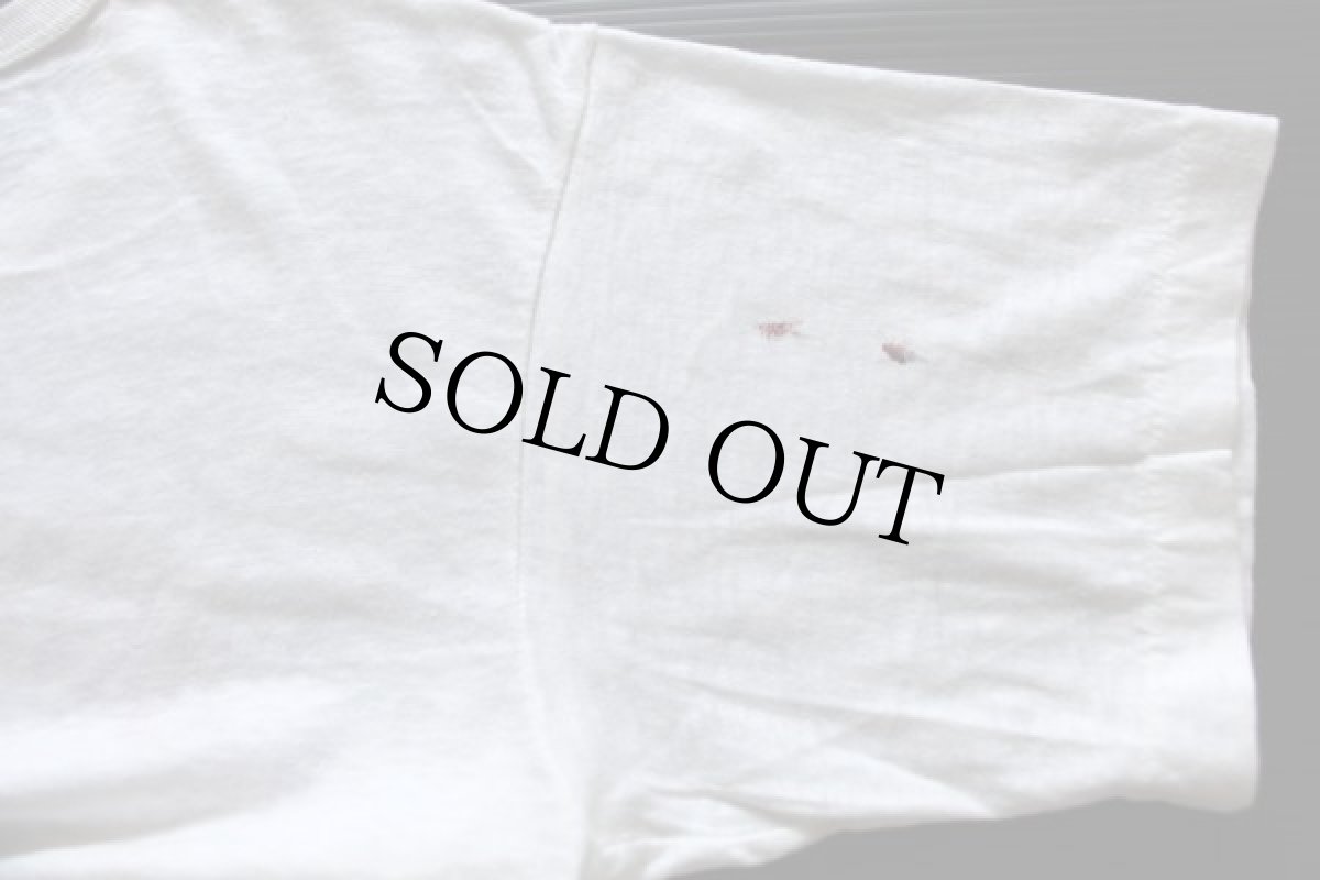 画像6: 50s Cardean JONESBORO HIGH 染み込みプリント コットンTシャツ 白 L (6)