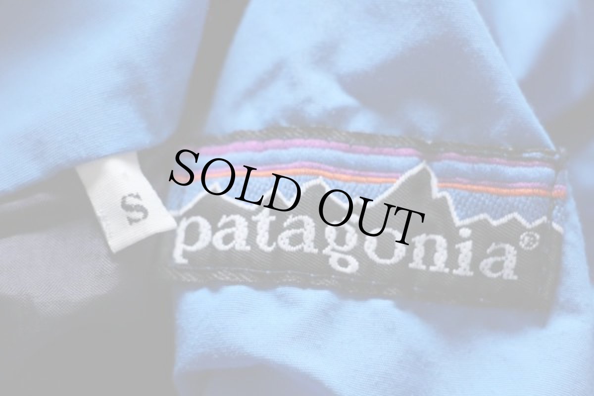 画像4: 80s patagoniaパタゴニア デカタグ シェルドシンチラ ナイロンジャケット 青×紺 S (4)