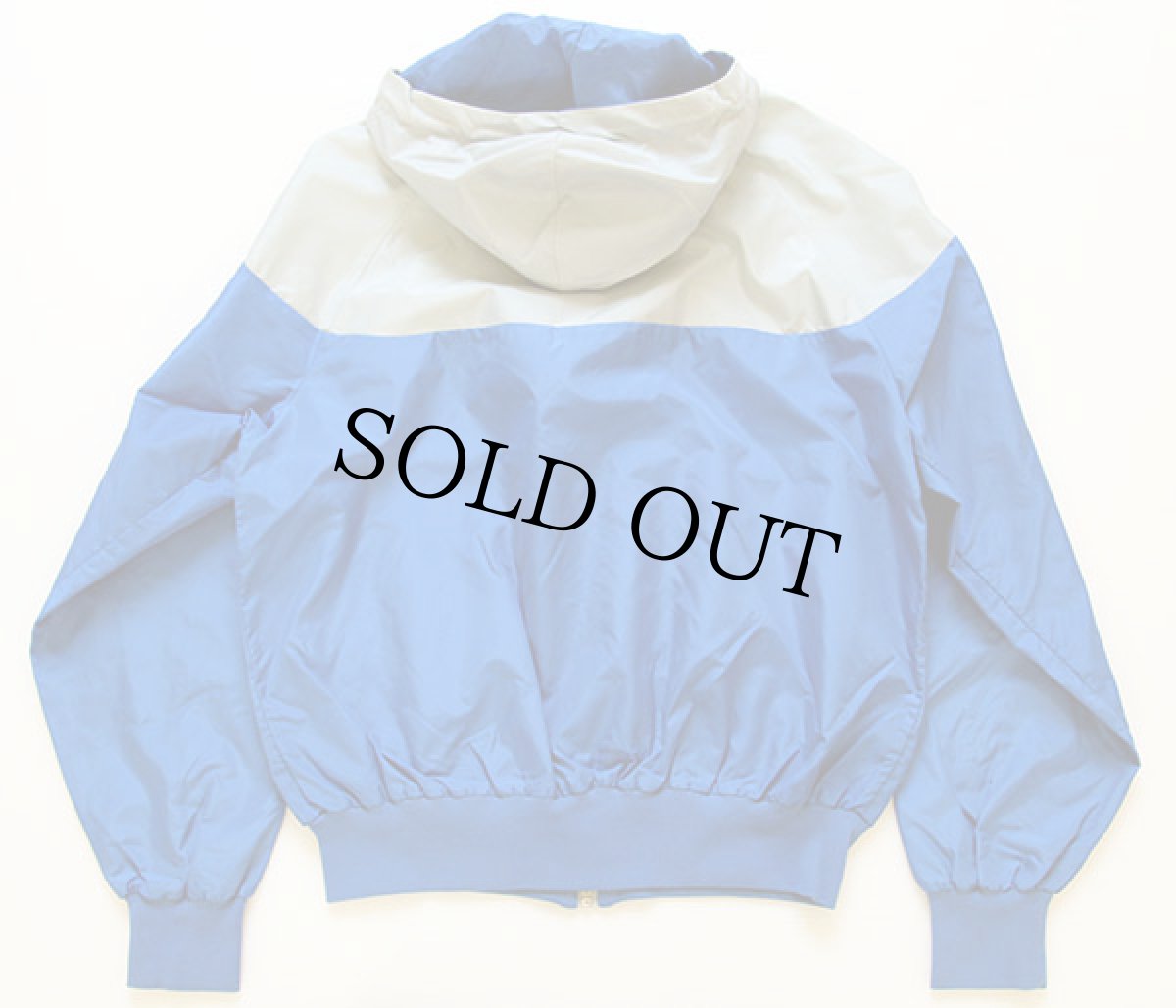 画像2: 80s NIKEナイキ 切り替え ナイロンパーカー 青×グレー M (2)