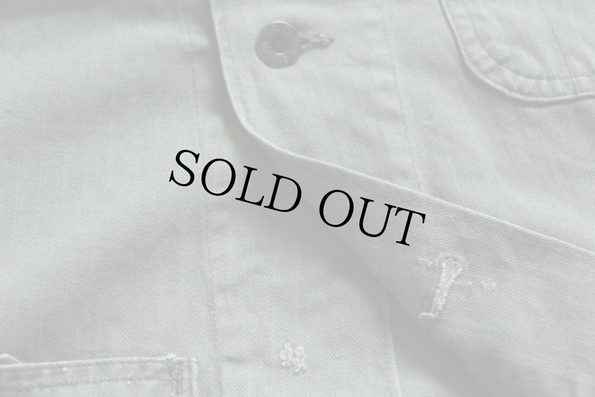 画像8: 40s 米軍 USMC M-41 HBT ヘリンボーンツイル ジャケット 34★カバーオール (8)