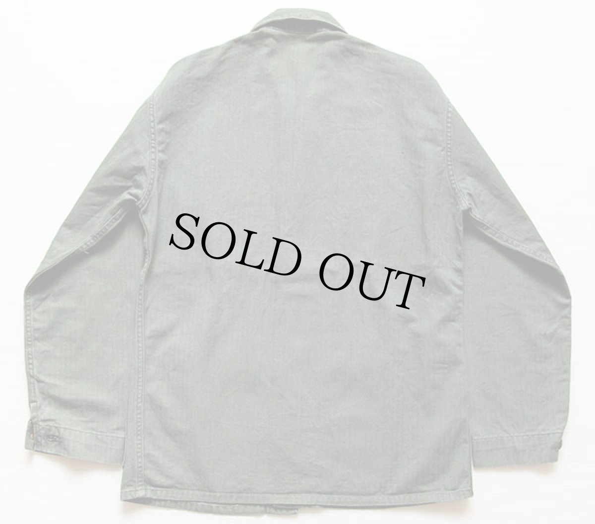 画像2: 40s 米軍 USMC M-41 HBT ヘリンボーンツイル ジャケット 34★カバーオール (2)