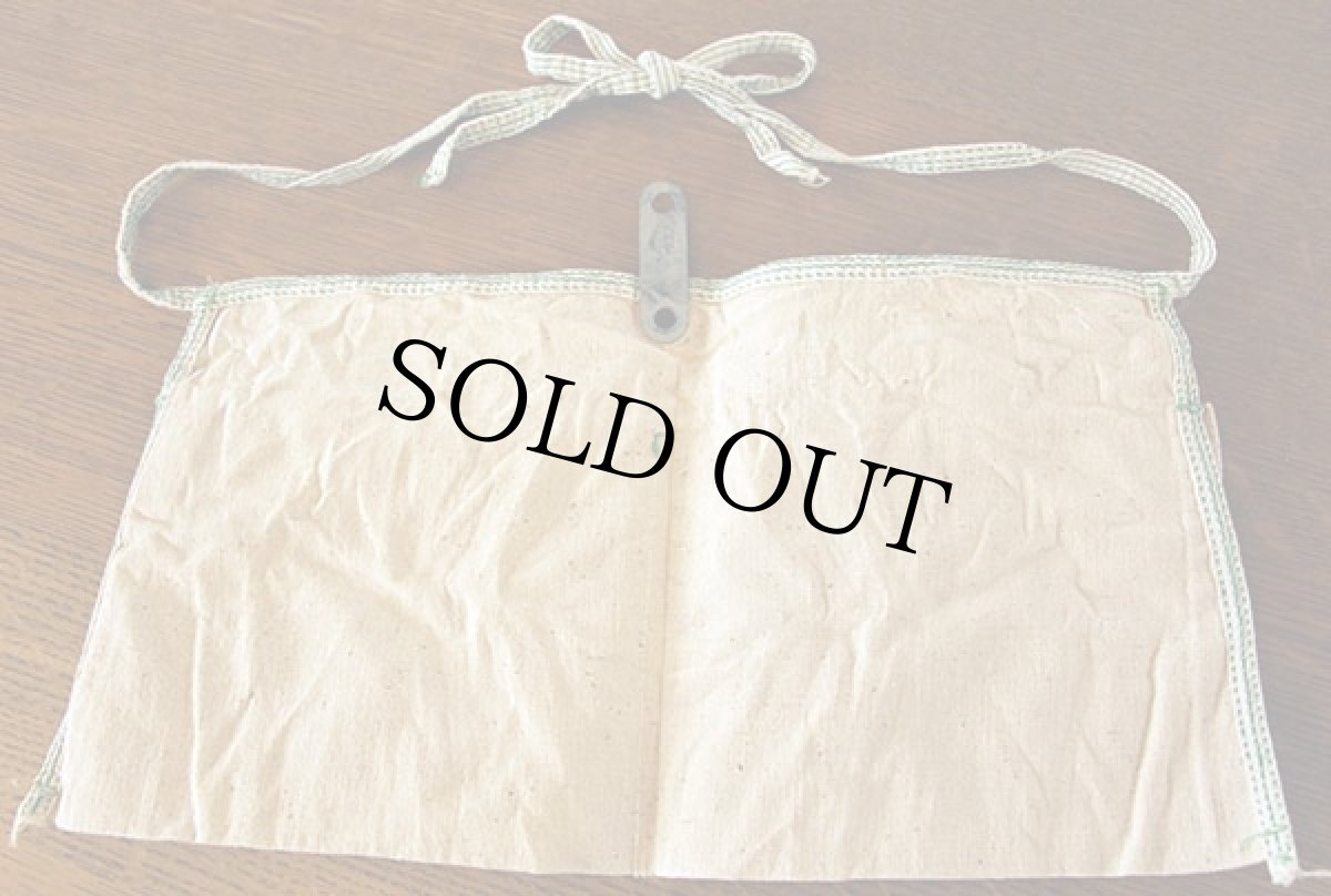 画像2: ビンテージ HARRY'S HARDWARE キャンバス ワークエプロン 生成り (2)