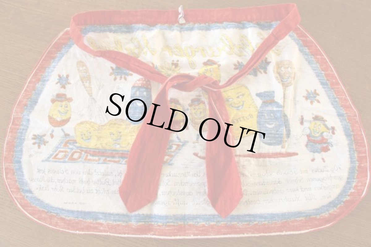 画像2: オーストリア製 Indanthren コットン エプロン (2)