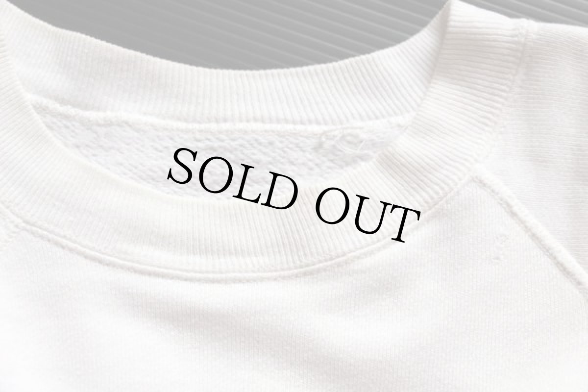 画像4: 60s CAMP WATONKA インディアンヘッド 染み込みプリント スウェット 白 (4)