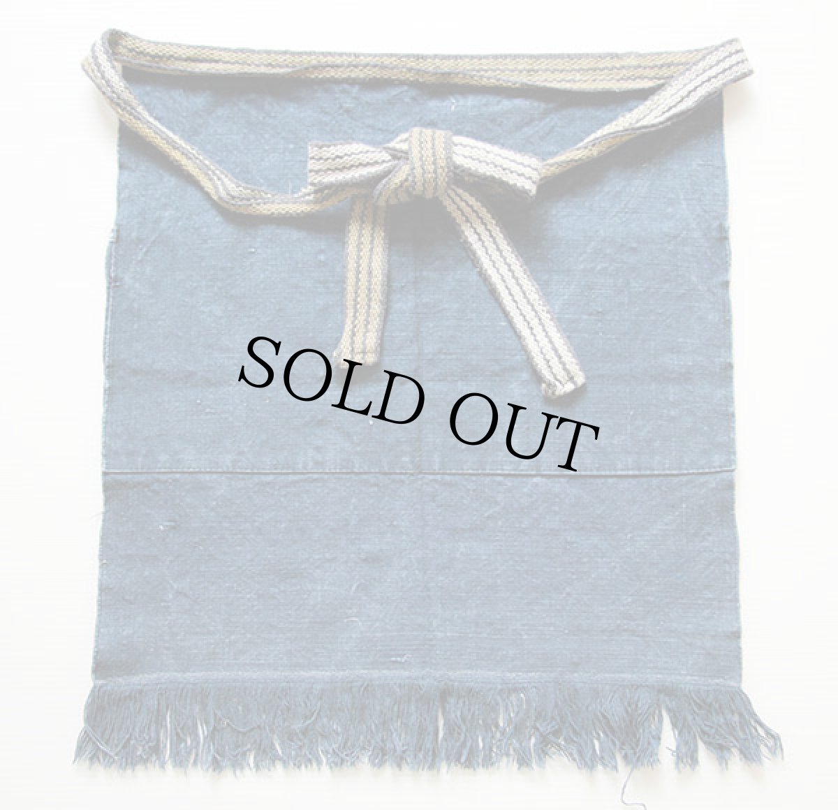 画像2: ビンテージ 加賀屋 深川せんべい 藍染め 前掛け★エプロン (2)