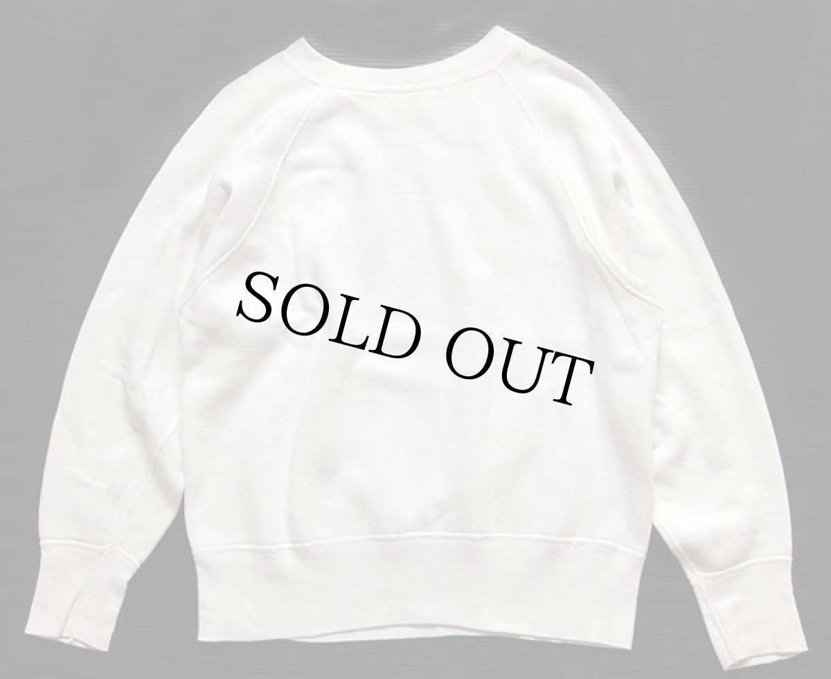 画像2: 60s CAMP WATONKA インディアンヘッド 染み込みプリント スウェット 白 (2)