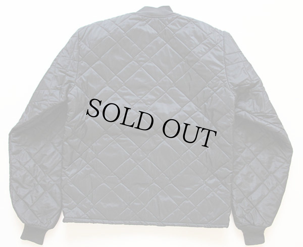 画像2: 70s UNKNOWN キルティングジャケット 黒 (2)