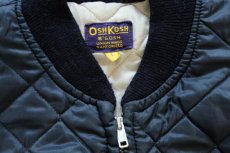 画像3: 70s OSHKOSH B'GOSH ナイロン キルティングジャケット 紺 L (3)