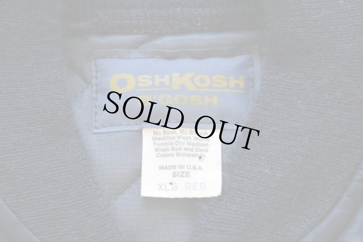 画像3: 80s USA製 OSHKOSH B'GOSH ナイロン キルティングジャケット 紺 XL-R (3)