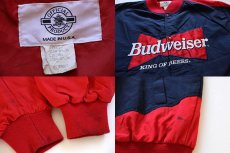 画像3: 90s USA製 Budweiserバドワイザー 切り替え ナイロンジャケット XL (3)