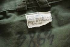 画像4: 60s 米軍 U.S.ARMY ジャングルファティーグジャケット 3rd ノンリップ S-S (4)