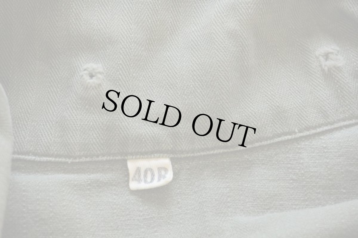 画像4: 40s 米軍 U.S.ARMY パッチ付き M-43 HBT ヘリンボーンツイルジャケット 40R (4)