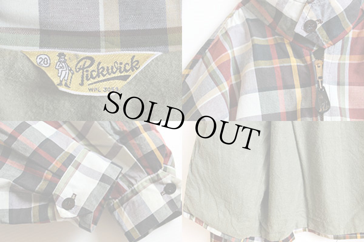 画像3: 60s Pickwick マドラスチェック コットンジャケット 20 (3)