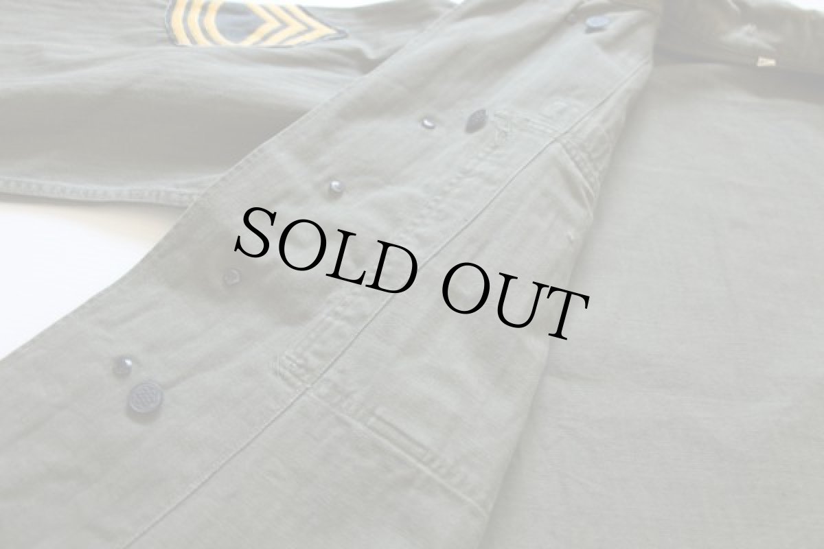 画像5: 40s 米軍 U.S.ARMY パッチ付き M-43 HBT ヘリンボーンツイルジャケット 40R (5)