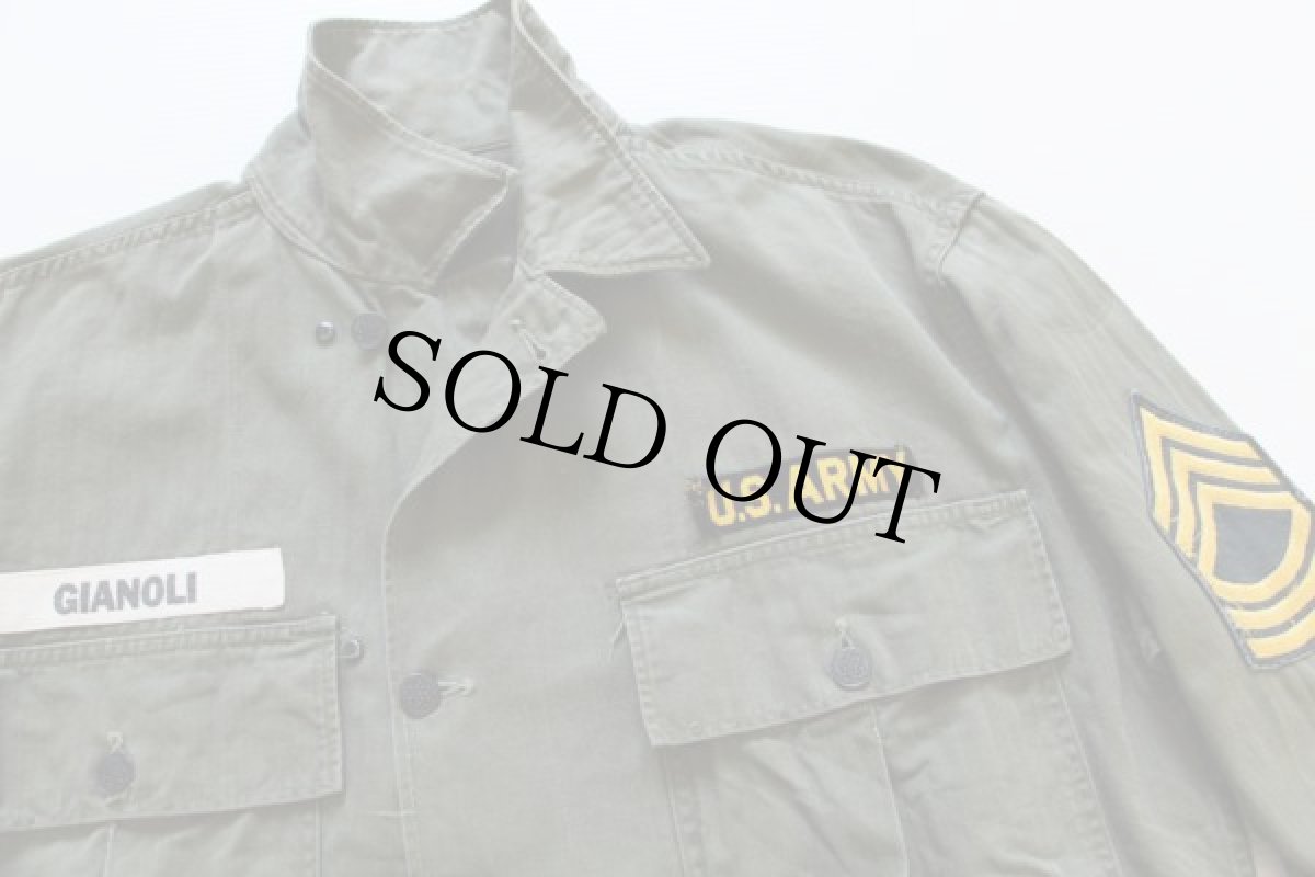 画像3: 40s 米軍 U.S.ARMY パッチ付き M-43 HBT ヘリンボーンツイルジャケット 40R (3)