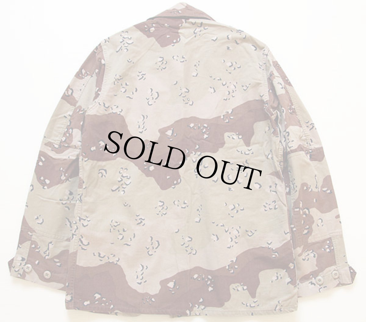 画像2: 80s 米軍 U.S.ARMY チョコチップ デザートカモ BDUジャケット M-R (2)