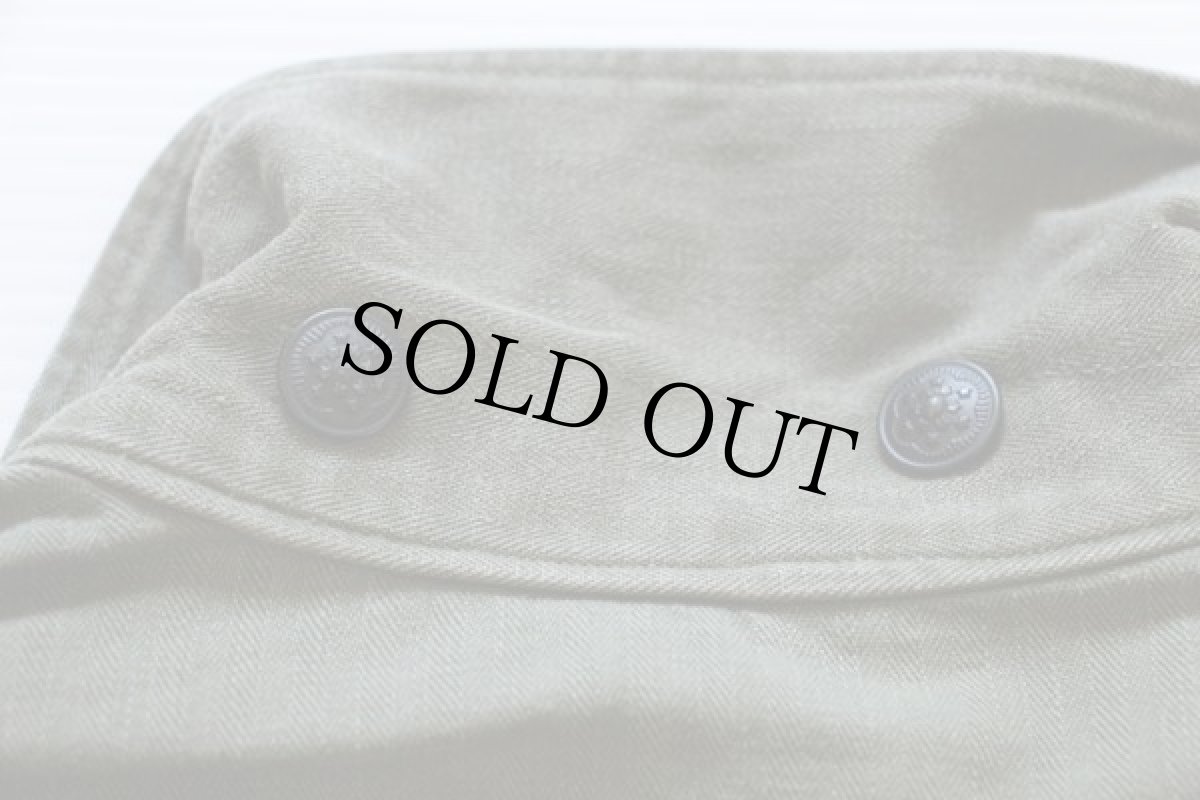 画像6: 40s 米軍 U.S.ARMY パッチ付き M-43 HBT ヘリンボーンツイルジャケット 40R (6)