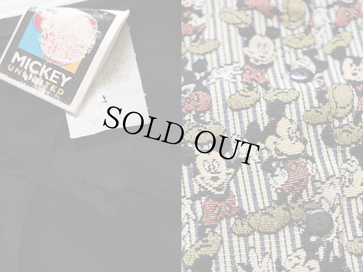 画像3: 90s USA製 Disney ミッキー マウス 総柄 ゴブラン織り ベスト★ジレ (3)