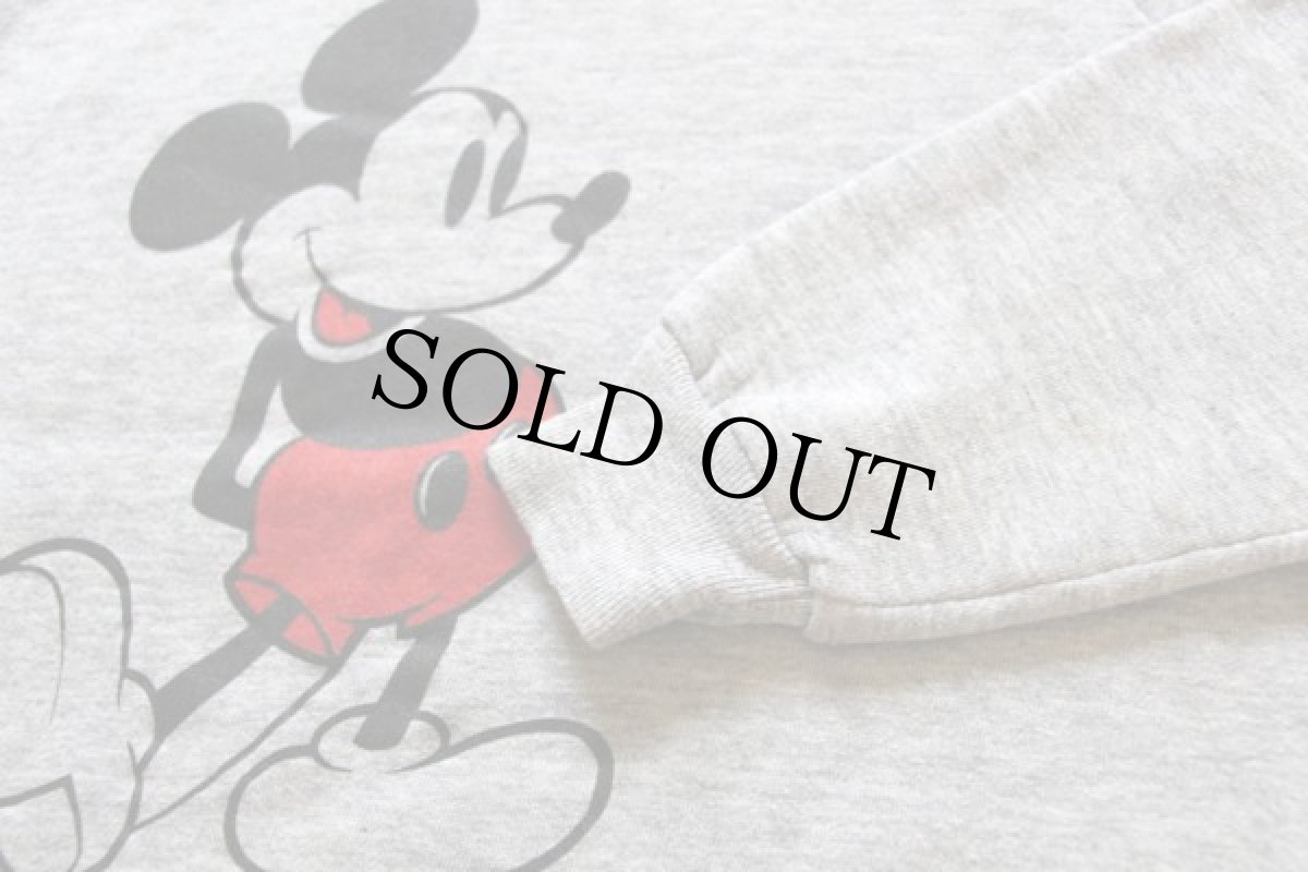 画像3: 80s USA製 Disneyディズニー ミッキー マウス スウェット 杢グレー XL (3)