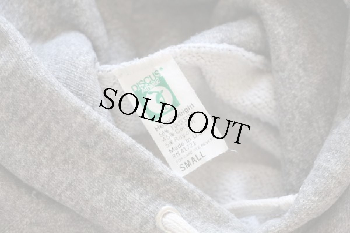 画像4: 80s USA製 DISCUS WISCONSIN バッキー スウェットパーカー 杢グレー S (4)