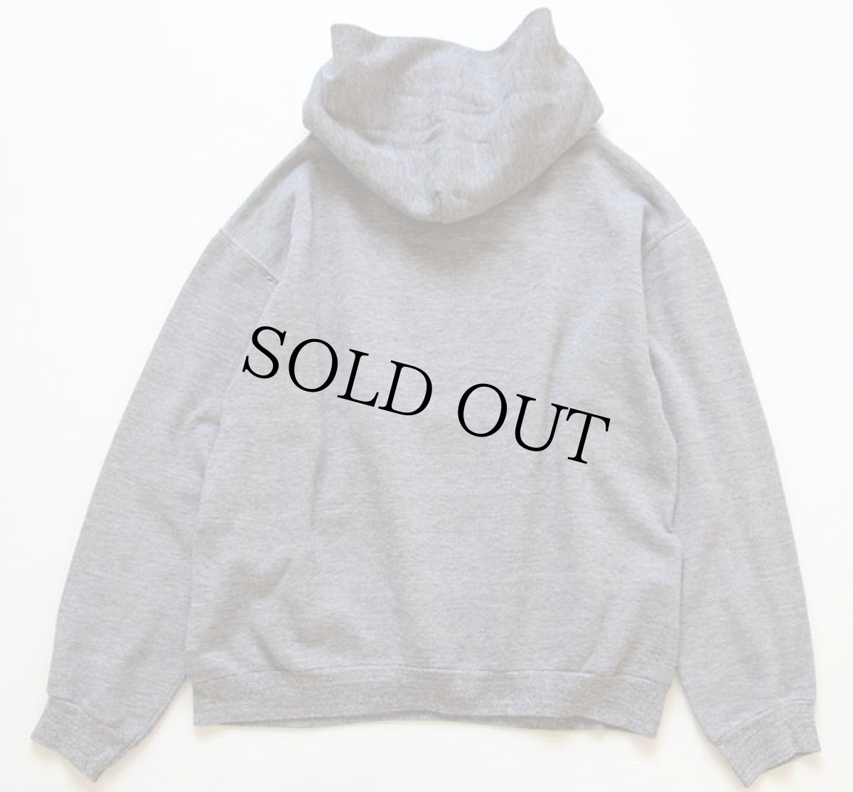 画像2: 80s USA製 RUSSELLラッセル インディアン スウェットパーカー 杢グレー M (2)