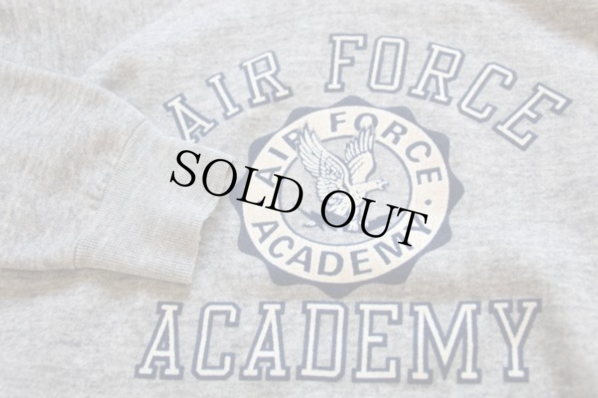 画像3: 80s USA製 ARTEX AIR FORCE ACADEMY スウェットパーカー 杢グレー L★USAFA U.S.AIR FORCE USAF (3)