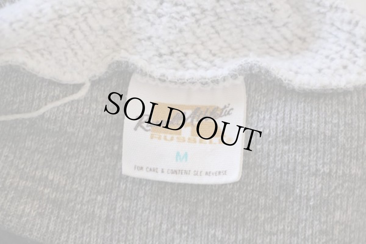 画像4: 80s USA製 RUSSELLラッセル インディアン スウェットパーカー 杢グレー M (4)