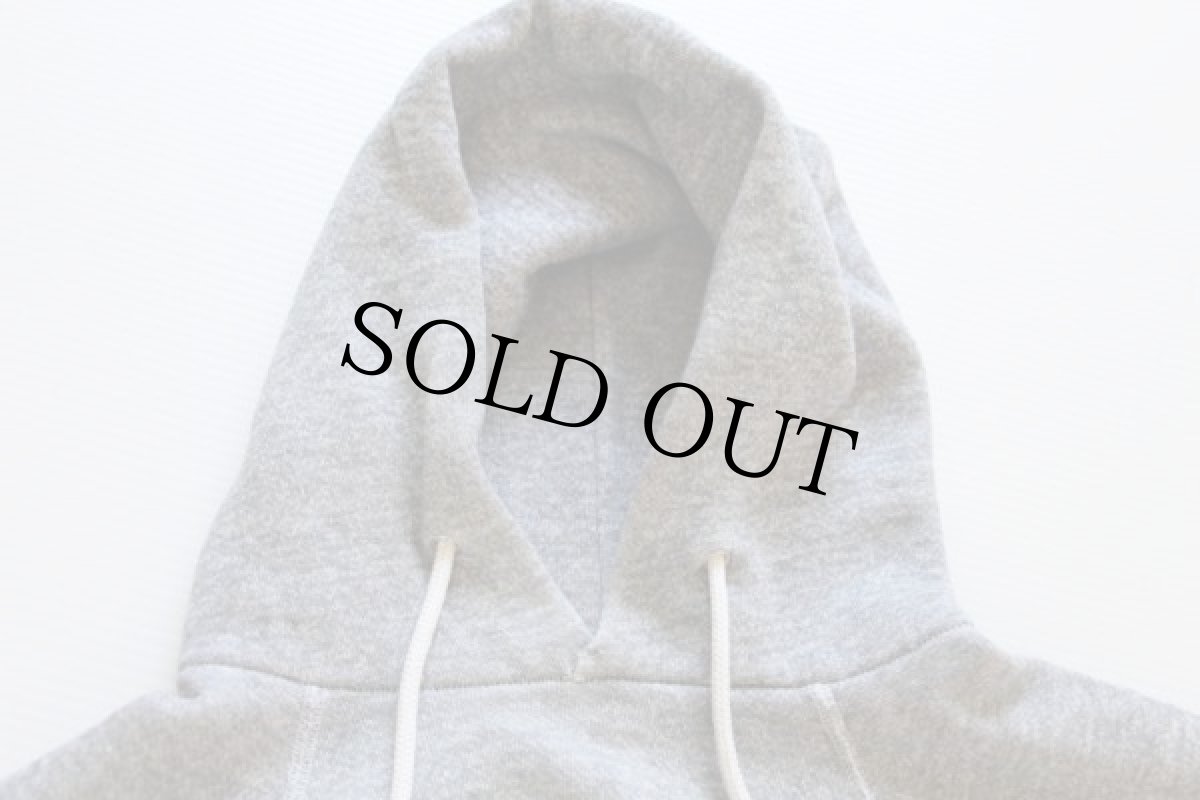 画像3: 80s UNKNOWN 無地 スウェットパーカー 杢グレー (3)