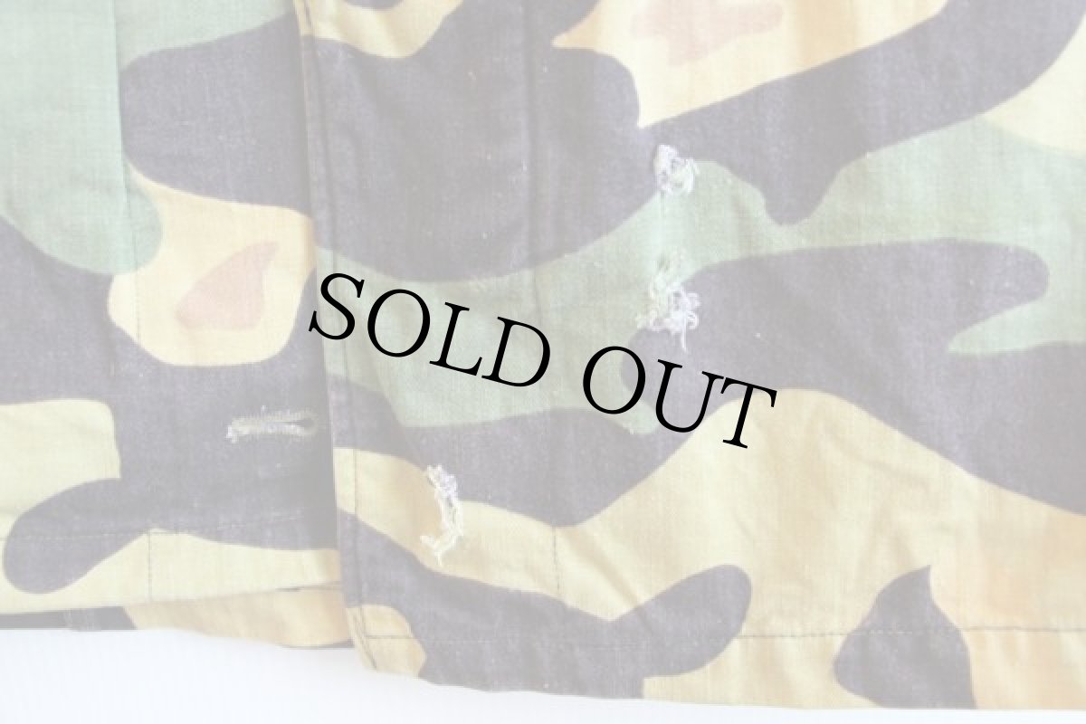 画像7: 60s チェコスロバキア軍 サラマンダーカモ コットン ステンカラーコート (7)