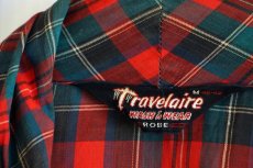 画像3: 60s Travelaire タータンチェック コットンガウン M (3)