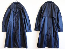画像2: 60s 米軍 USAF レインコート 紺 38S (2)