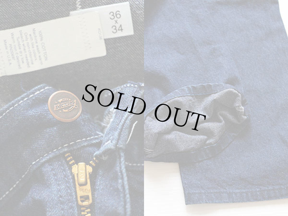 画像3: 90s USA製 Dickiesディッキーズ デニム ペインターパンツ 36×34 (3)