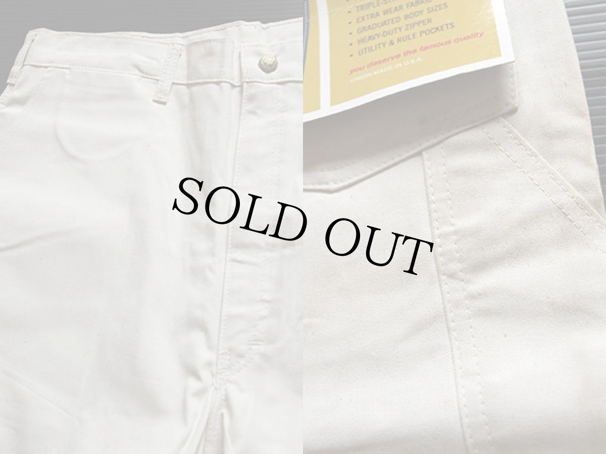 画像3: デッドストック★80s USA製 OSHKOSH B'GOSH ペインターパンツ 生成り 36 (3)