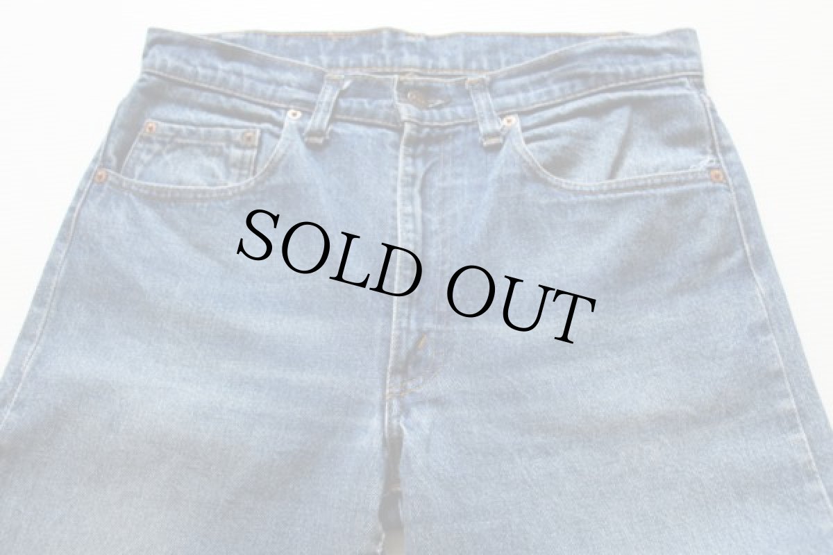 画像2: 80s USA製 Levi'sリーバイス 505 黒カン デニムパンツ w32 L34 (2)