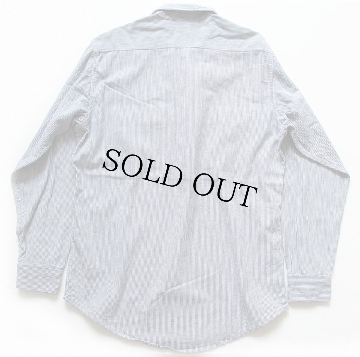 画像2: 80s USA製 Prentiss チンスト付き ヒッコリー ストライプ ハーフジップ プルオーバー ワークシャツ M (2)