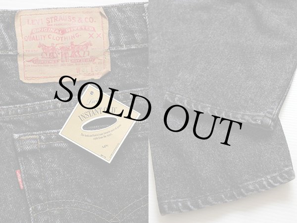 デッドストック☆90s USA製 Levi'sリーバイス 505 先染め ブラック