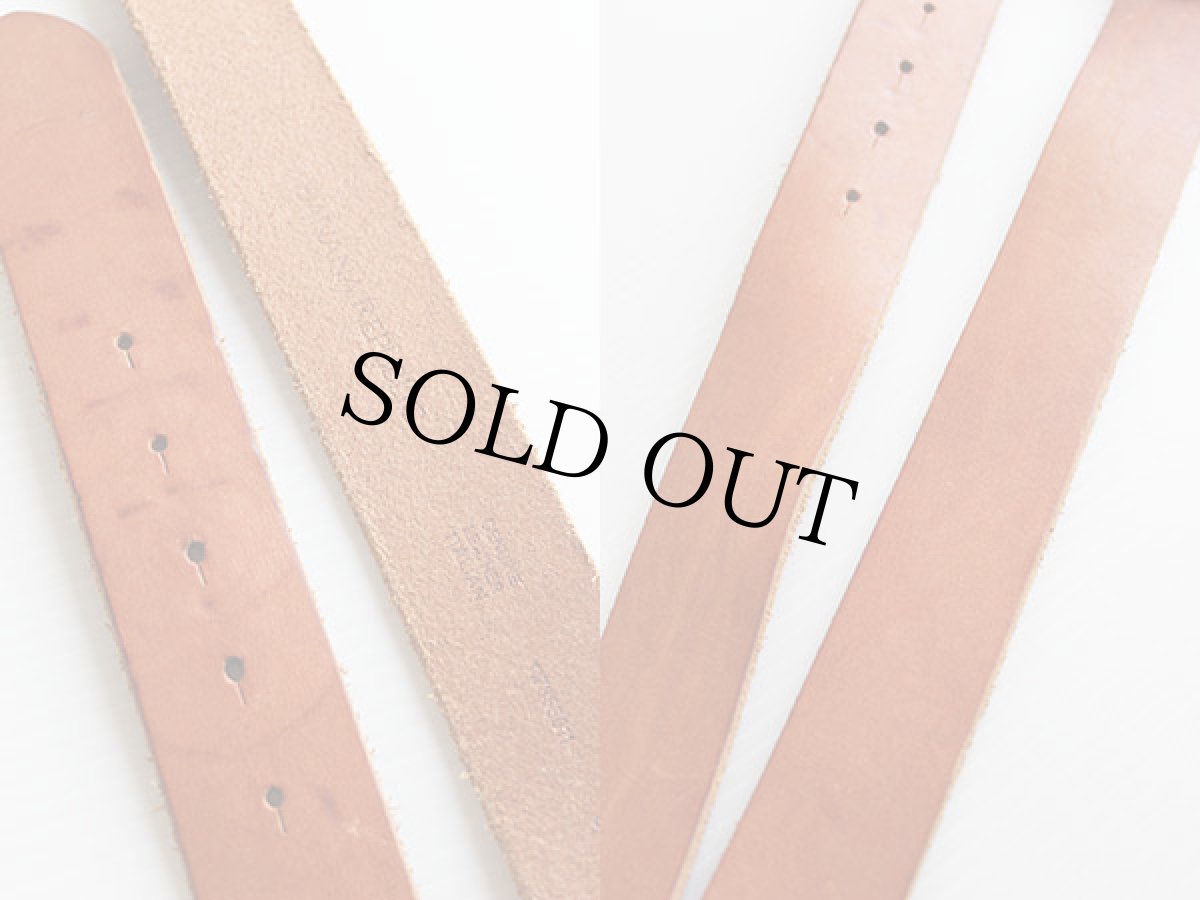 画像3: イタリア製 BANANA REPUBLICバナナリパブリック バックル付き レザーベルト 茶 S★760 (3)