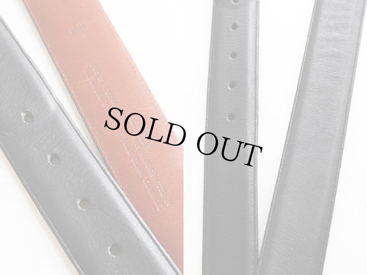 画像3: USA製 COACHコーチ カウハイド レザーベルト 濃紺★747 (3)