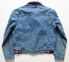 画像2: 90s TOMMY HILFIGERトミーヒルフィガー デニムジャケット S (2)